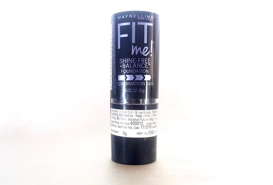 maybelline shine free stick foundation review