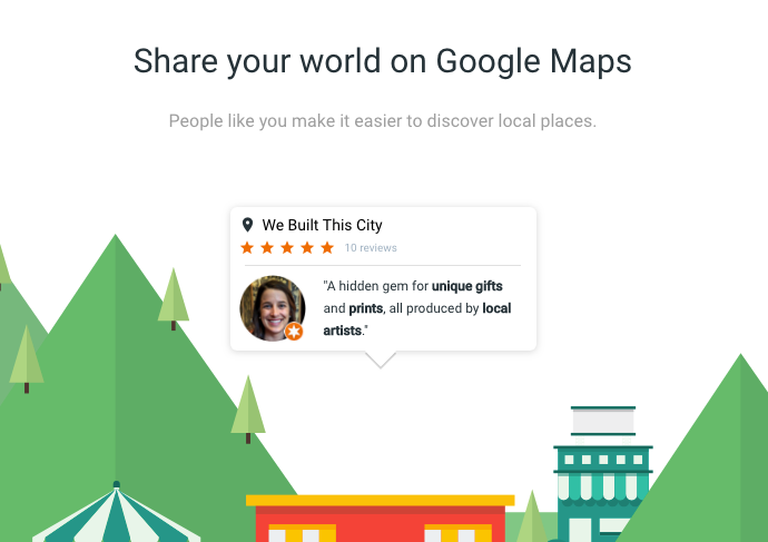 how to write a business review on google maps