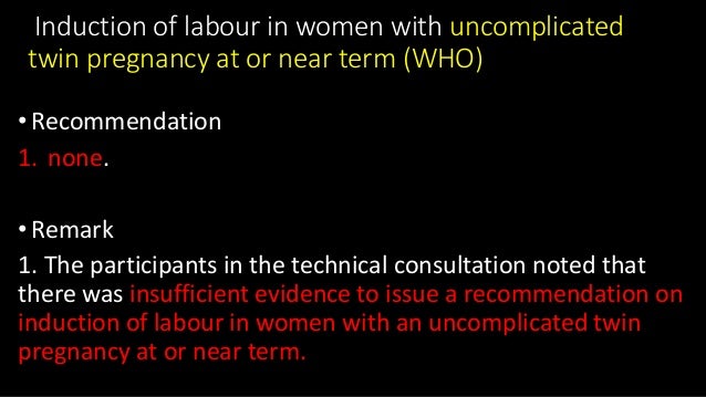 cochrane review induction of labour