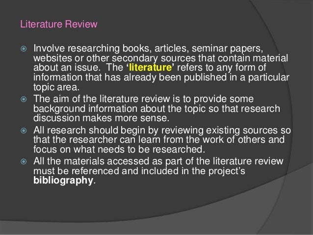 cafs irp literature review example