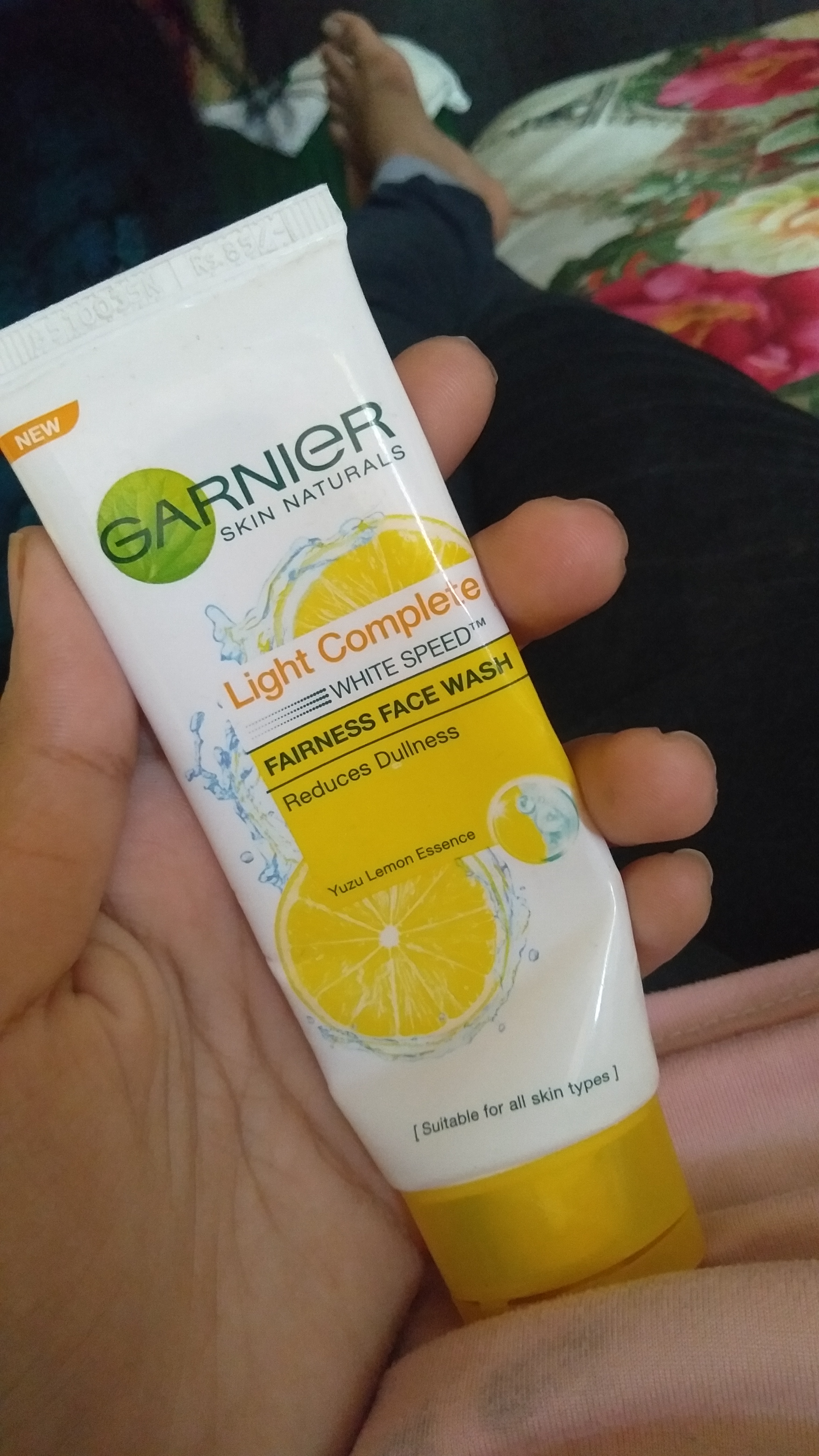 garnier light face wash review