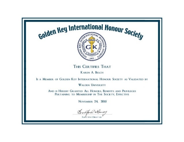 golden key national honor society review