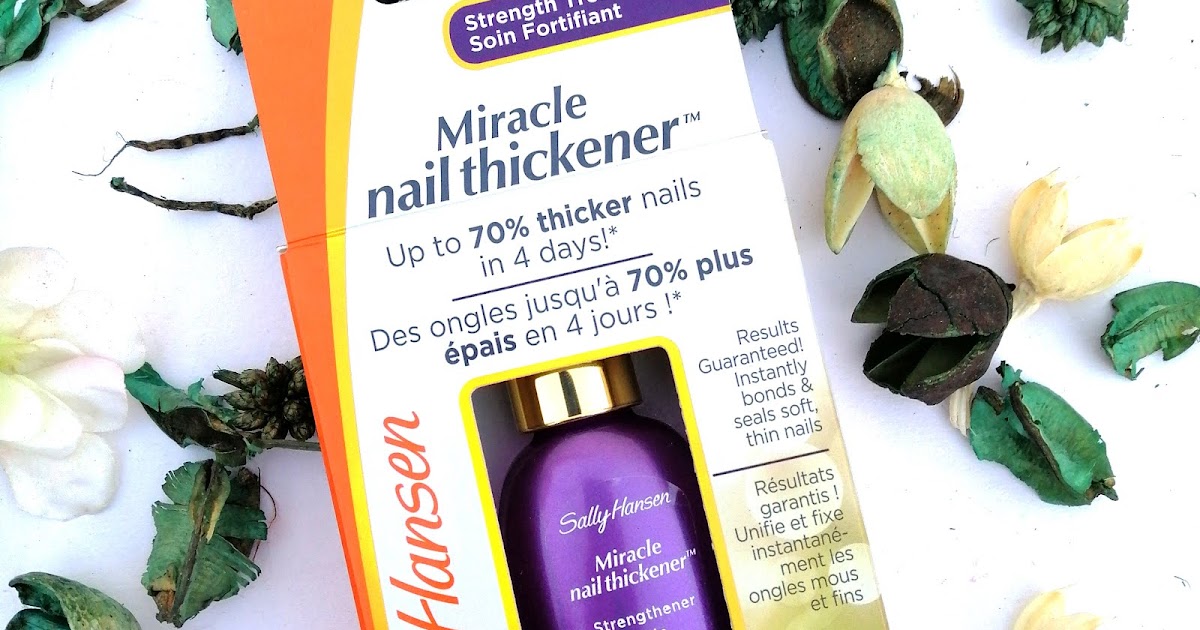 sally hansen miracle nail thickener review